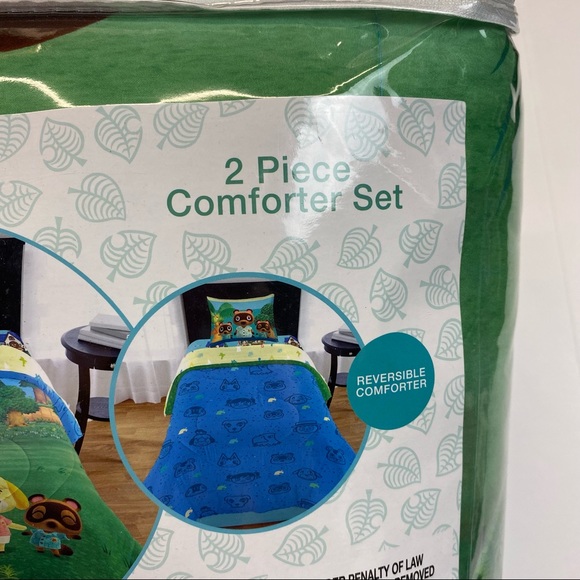 Nintendo Bedding Animal Crossing New Horizons 2 Piece Comforter Set